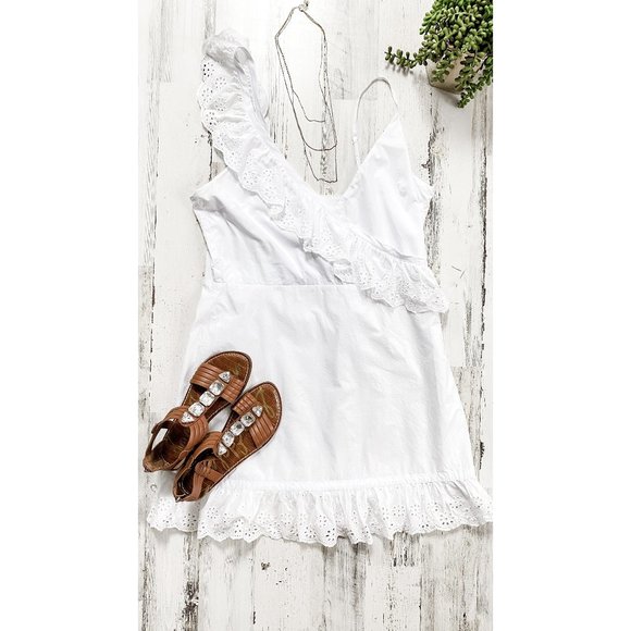 Revolve Lovers + Friends Kate White Eyelet Dress - Picture 5 of 8